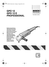 Bosch GPO 12 E Professional Bedienungsanleitung