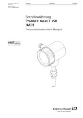 Endress+Hauser Proline t-mass T 150 HART Betriebsanleitung