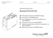 Endress+Hauser Nivotester FTL325N- 3 3 Serie Bedienungsanleitung