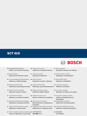 Bosch SCT 410 Originalbetriebsanleitung