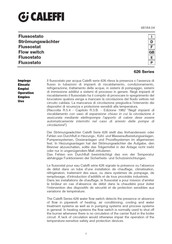 Caleffi 626 Serie Bedienungsanleitung