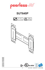 peerless-AV SUT645P Bedienungsanleitung