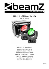 Beamz professional MHL1915 LED Zoom 19x 15W Bedienungsanleitung