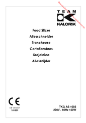 Team Kalorik TKG AS 1003 Gebrauchsanleitung