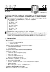 Satel APS-612 Bedienungsanleitung