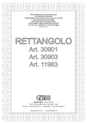 Gessi RETTANGOLO 11983 Bedienungsanleitung
