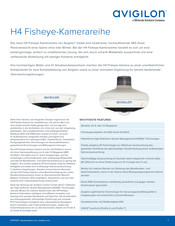 Avigilon H4 Bedienungsanleitung