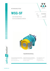 Wittur WSG - SF S-Serie Betriebsanleitung