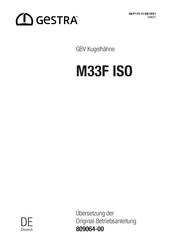 Gestra M33F ISO Bersetzung Der Originalbetriebsanleitung