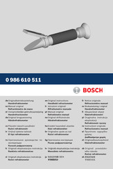 Bosch 0 986 610 511 Originalbetriebsanleitung