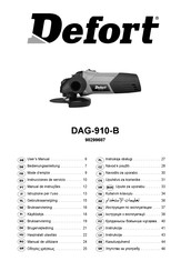 Defort DAG-910-B Bedienungsanleitung