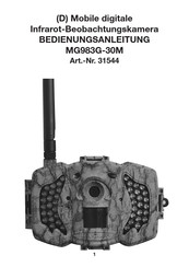 Berger & Schroter MG983G-30M Bedienungsanleitung