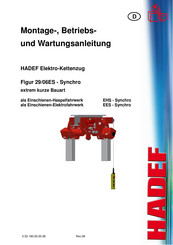 HADEF Figur 29/06ES series Montage-, Betriebs- Und Wartungsanleitung