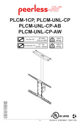 peerless-AV PLCM-UNL-CP Montageanleitung
