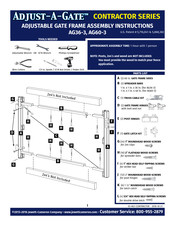 Adjust-A-Gate Contractor AG36-3 Bauanleitung