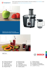 Bosch MES4 Serie Gebrauchsanleitung