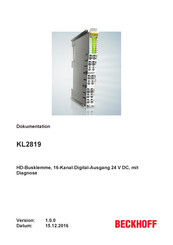 Beckhoff KL2819 Dokumentation
