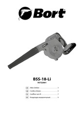 Bort BSS-18-Li Handbuch