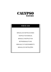 Calypso Watches IKMVE-004 Betriebsanleitung