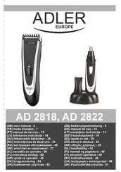 Adler Europe AD 2818 Bedienungsanweisung