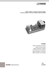 Vimar PETRARCA ELVOX 6153/682 Technisches Handbuch