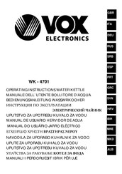 VOX electronics WK-4701 Bedienungsanleitung
