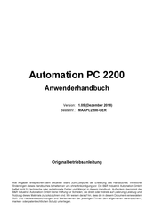 B&R Automation PC 2200 Anwenderhandbuch