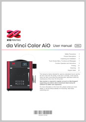 XYZprinting da Vinci Color AiO Bedienungsanleitung