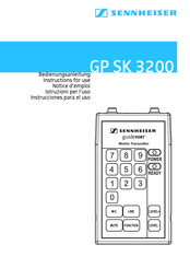 Sennheiser GP SK 3200 Bedienungsanleitung