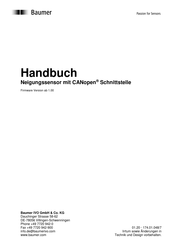 Baumer GNAMG.x155 series Handbuch