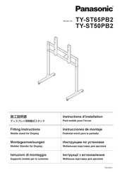 Panasonic TY-ST65PB2 Bedienungsanweisung Und Montageanweisungen