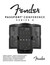 Fender PASSPORT CONFERENCE 2 Serie Bedienungsanleitung