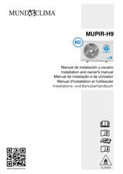 mundoclima Mupir-H9 Installations- Und Benutzerhandbuch