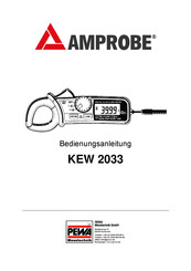 Pewa Amprobe KEW 2033 Bedienungsanleitung