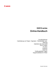 Canon G2010 Serie Online-Handbuch
