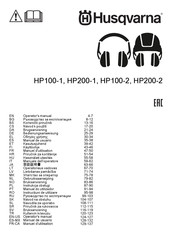 Husqvarna HP100-2 Bedienungsanweisung
