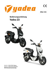 Yadea Z3 Bedienungsanleitung