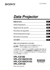 Sony VPL-CX150/CX155 Sicherheitsbestimmungen
