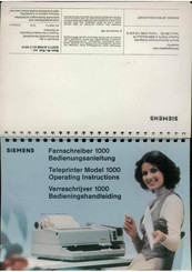 Siemens 1000 Bedienungsanleitung