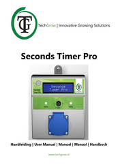 TechGrow Seconds Timer Pro Handbuch