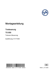 GFA TS 959 Montageanleitung