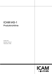 Xtralis ICAM IAS-1 Produktrichtlinie