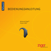 Ziga resound ZG80-DVI Power HdOs Bedienungsanleitung