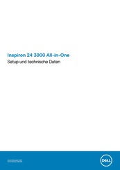 Dell Inspiron 24 3000 Series Einrichtung Und Technische Daten