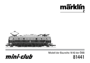Märklin mini-club 81441 Bedienungsanleitung