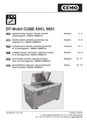 Cemo DT-Mobil CUBE 650 l Bedienungsanleitung
