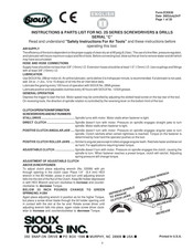 SIOUX 2S2201 Bedienungsanleitung Und Teileliste