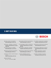 Bosch 1 687 010 561 Einbau, Umbau Und Installation