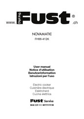 FUST NOVAMATIC FH66-412K Benutzerinformation