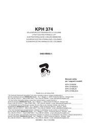RAVAGLIOLI KPH363P3S Bedienungsanleitung
